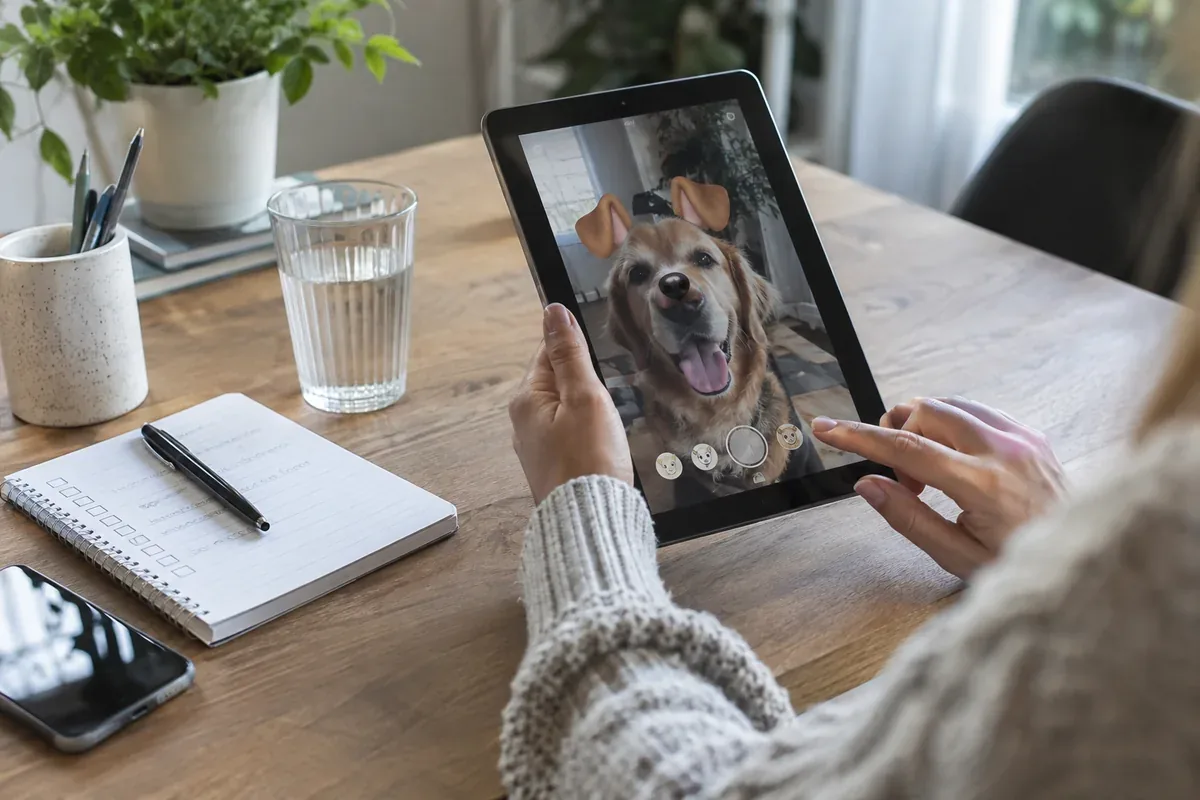 A tablet and a checklist on a table