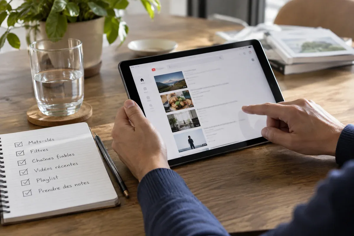 A tablet and a checklist on a table