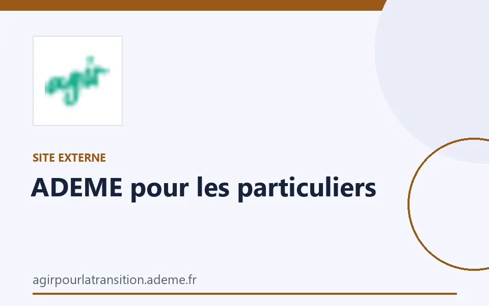 Identification graphic for ADEME pour les particuliers
