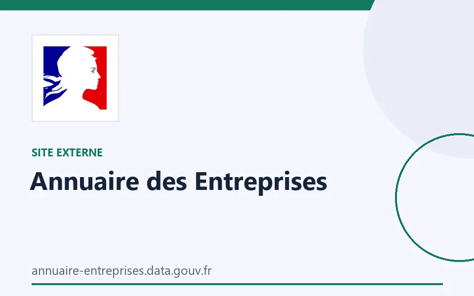 Identification graphic for Annuaire des Entreprises