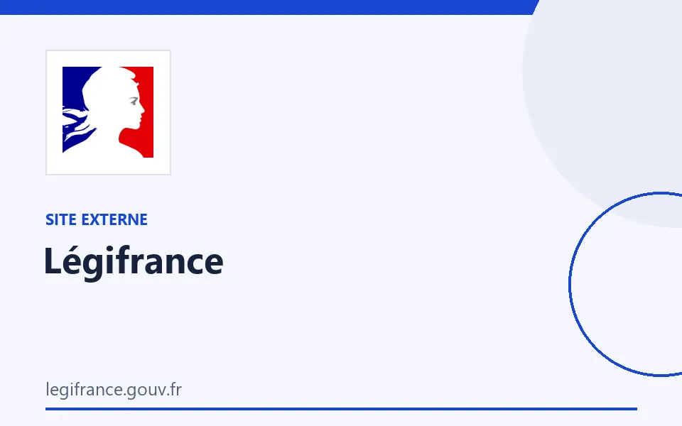 Identification graphic for Légifrance